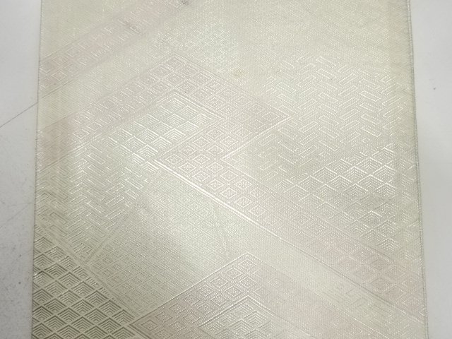  アンティーク　佐賀錦　古典柄織り出し全通袋帯（材料）